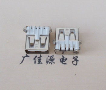 淮安USB AF母座 LCP 耐高温250度280度 环保白胶芯