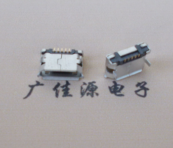 淮安Micro USB卷口 B型(无柱）插板脚间距6.4普通端子