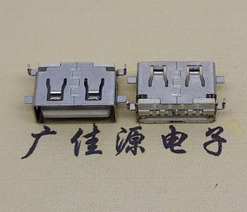 淮安USB母座 前贴后插 沉版1.1/1.9总长8.5mm大电流