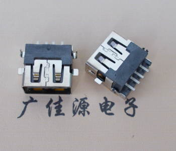 淮安 USB母座 贴片沉板3.5/4.9 直口/卷口铜壳/铁壳