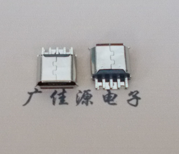 淮安Micro USB母座 防水接口焊线夹板式悬空翻边