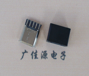 淮安麦克-迈克 接口USB5p焊线母座 带胶外套 连接器