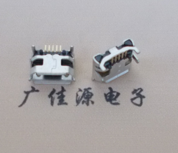 淮安Micro USB母座牛角间距7.2x6.6mm加长端子定位柱