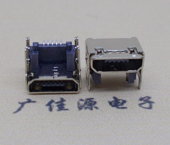 淮安MICRO USB 5P母座 SMT垫高 L=4.15双壳