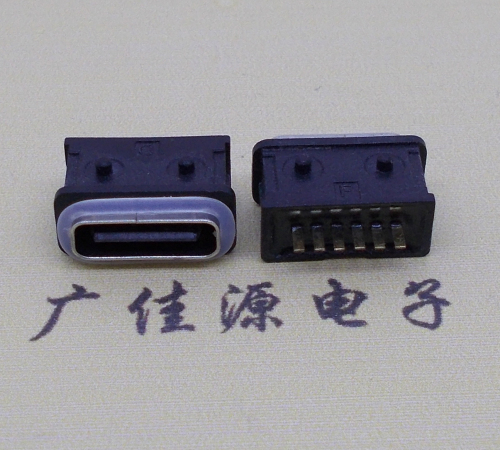 淮安防水type-c6p母座立式直插带定位住连接器